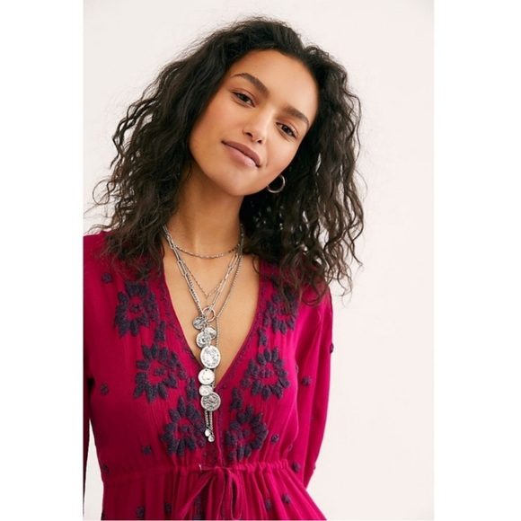Free People Embroidered Fable midi dress - Picture 3 of 12